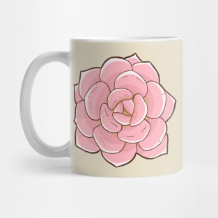 Pink succulent Mug